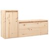 vidaXL Mobili Porta TV 2 pz in Legno Massello di Pino