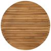vidaXL Piano del tavolo &Oslash; 70 x 3,5 Rotondo Legno di teak solido
