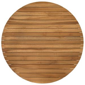 vidaXL Piano del tavolo &Oslash; 70 x 3,5 Rotondo Legno di teak solido