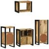 vidaXL Set di mobili per il bagno 4 pcs Legno di mango massello