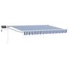 vidaXL Tenda retrattile manuale con LED Antracite e Bianco 3 x 2,5 m