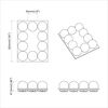 vidaXL Luci per Specchio 12 pcs Bianco 4.5 x 4.5 x 4.8 cm Plastica