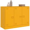 vidaXL Credenza Giallo Senape 99x39x73 cm in Acciaio