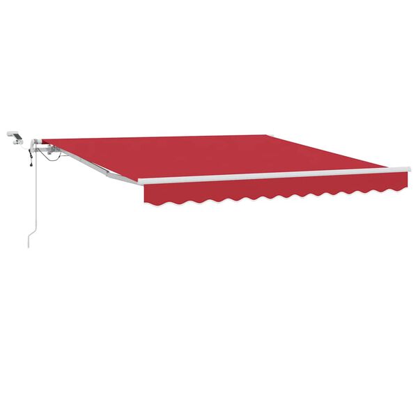 vidaXL Tenda Retrattile Rosso 300 x 250 cm Poliestere e Metallo
