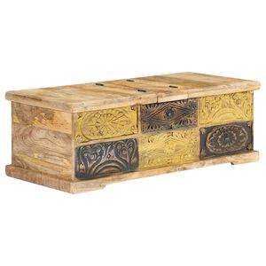 vidaXL Tavolino da Salotto 100x50x35 cm in Legno Massello di Mango