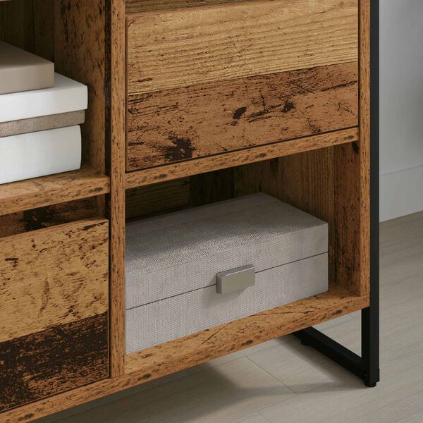 vidaXL Mobile TV Legno vecchio 100 x 36 x 49,5 cm Legno multistrato