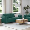vidaXL Set di divani 2 pcs Verde Scuro 219 x 77 x 82 cm Tessuto