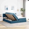 vidaXL Letto con Contenitore con materasso Blu Scuro 90 x 200 cm