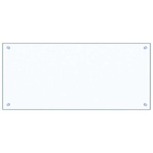 vidaXL Paraschizzi per Cucina Trasparente 90x40 cm in Vetro Temperato