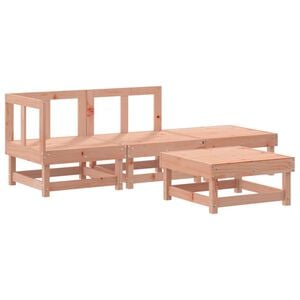 vidaXL Set Salotto da Giardino 4 pz in Legno Massello di Douglas