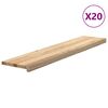 vidaXL Gradini 20 pz 120x30x2 cm in Rovere Massello Non Trattato
