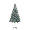 vidaXL Albero di Natale artificiale Verde 180 cm PVC e Acciaio