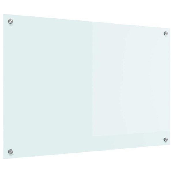 vidaXL Rivestimento da Cucina Bianco 90 x 60 cm vetro temperato