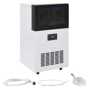 vidaXL Macchina per il Ghiaccio da Nera 45 kg/24 h