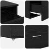 vidaXL Mobile con Cassetti Nero 55 x 45 x 33.5 cm Legno multistrato