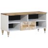 vidaXL Mobile Porta TV 100x33,5x46 cm in Legno Massello di Mango