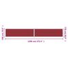vidaXL Tenda da Sole Laterale Retrattile Rossa 180x1200 cm