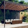 vidaXL Set Divani da Giardino 10 pz con Cuscini in Polyrattan Marrone