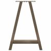vidaXL Gambe per tavolo da pranzo a forma di A 2 pz 50x(72-73) cm in acciaio