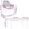 vidaXL Set Pranzo da Giardino 7pz con Cuscini Marrone Polyrattan Vetro