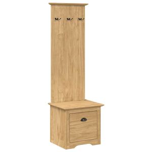 vidaXL Armadio per corridoio BODO Marrone miele 50 x 40 x 156,7 cm