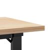 vidaXL Tavolino Salotto Telaio a O 100x50x45,5 cm Legno Pino e Acciaio