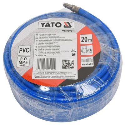 YATO Tubo per Aria Compressa 20 m PVC YT-24221