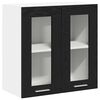 vidaXL Armadio pensile Rovere Nero 60 x 31 x 60 cm Legno multistrato