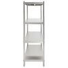 vidaXL Scaffale da Cucina a 4 Livelli 100x50x155 cm in Acciaio Inox