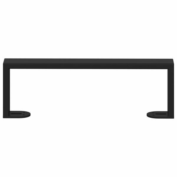 vidaXL Piedini per mobili 2 pcs Nero 311 x 40,5 x 100 mm Ferro