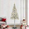 vidaXL Albero di Natale con 300 LED Bianco 210 cm PE e Acciaio