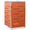 vidaXL Copribidone per Spazzatura Singolo 69x77,5x115cm Acciaio Inox