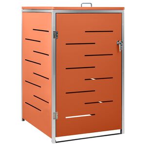 vidaXL Copribidone per Spazzatura Singolo 69x77,5x115cm Acciaio Inox
