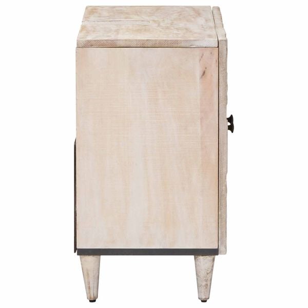 vidaXL Armadio per Lavabo da Bagno con porta Bianco 62 x 33 x 58 cm