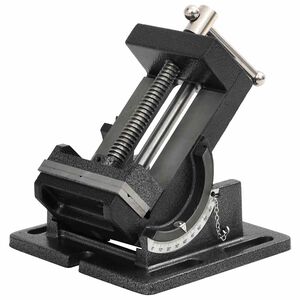 vidaXL Morsa Inclinata Manuale per Trapano a Colonna 110 mm