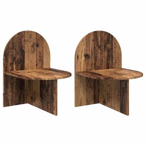 vidaXL Comodino 2 pcs Legno antico 48 x 49 x 65 cm