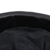 vidaXL Lettino per Cani Nero 69x59x19 cm in Peluche e Similpelle