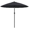 vidaXL Ombrellone da Giardino con Palo in Alluminio 270 cm Nero