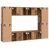 vidaXL Set mobile TV 8 pcs Legno vecchio Legno multistrato