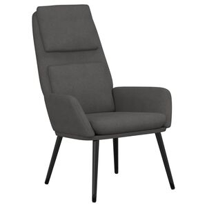 vidaXL Sedia Relax Grigio Scuro in Tessuto