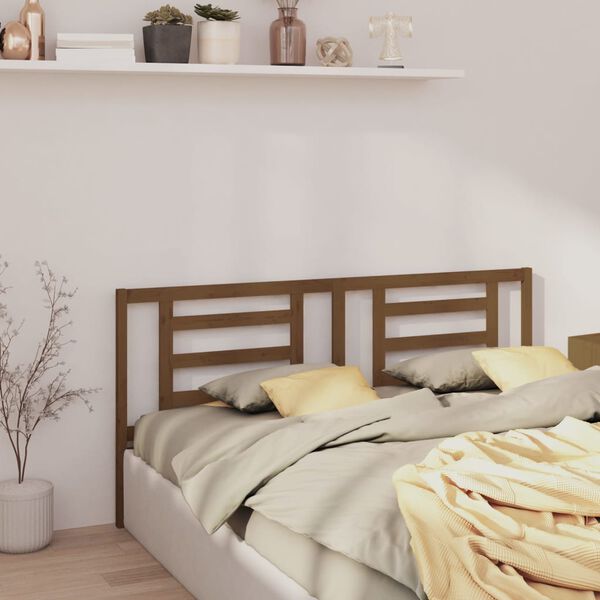 vidaXL Testiera per Letto ambra 166x4x100 cm in Legno Massello di Pino