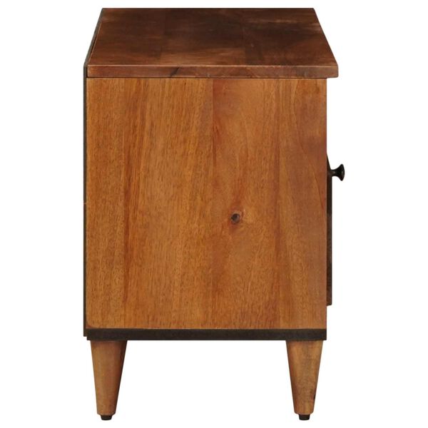 vidaXL Mobile TV Noce 100 x 33 x 46 cm Legno di mango massello