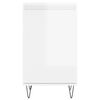 vidaXL Credenze 2 pz Bianco Lucido 40x35x70 cm in Legno Multistrato
