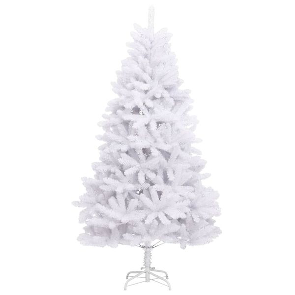 vidaXL Albero di Natale Artificiale Incernierato con Base Bianco 300cm