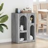 vidaXL Credenza Grigio Sonoma 59 x 35 x 80.5 cm Legno multistrato