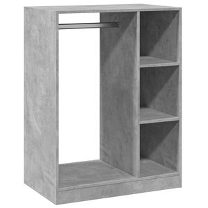 vidaXL Armadio Grigio Cemento 77x48x102 cm in Legno Multistrato