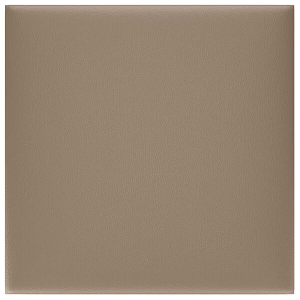 vidaXL Pannelli Murali 12 pz Cappuccino 30x30 cm Similpelle 1,08 m&sup2;