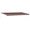vidaXL Tenda Retrattile Manuale 600x300 cm Marrone