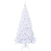 vidaXL Albero di Natale artificiale Bianco 210 cm PVC e Acciaio