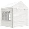 vidaXL Gazebo con Tetto Bianco 17,84x2,28x2,69 m in Polietilene